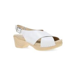 NEW DANSKO women's sloane sandal in white